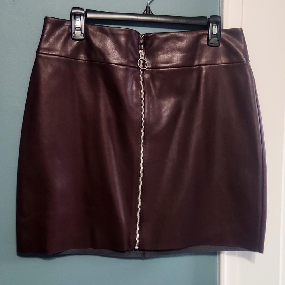 Leather skirt